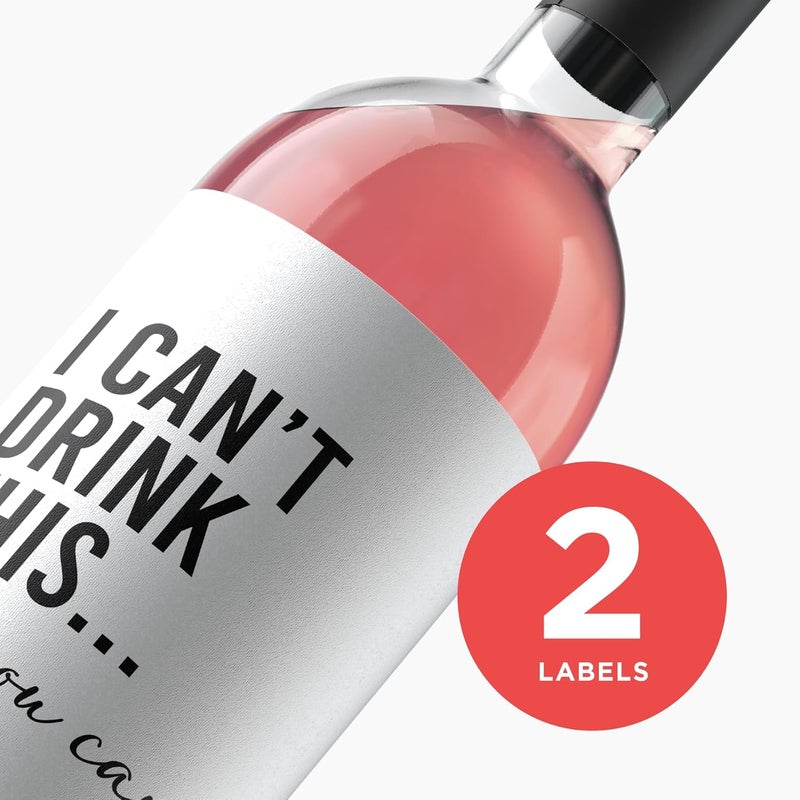 Mlle Label Pregnancy Announcement Wine Labels - Baby Coming Soon Announcement for Partner, Parents, Grand Parents, Auntie, Cousin & Friends - Alternative to Card - Baby Reveal Wine Label (Pack of 2) - Image 2